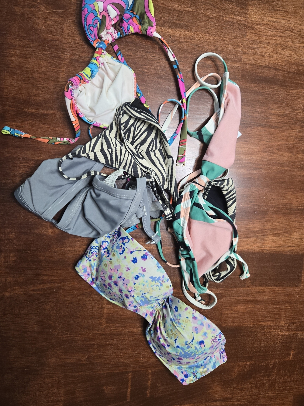 Assorted Women's Bikini Tops - Multicolor Mix Bundle